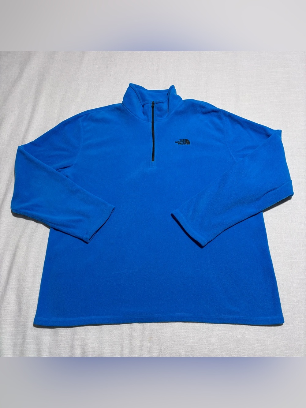 Men’s The North Face Fleece 1/4 Zip Pullover Sweater | Blue | Size XL